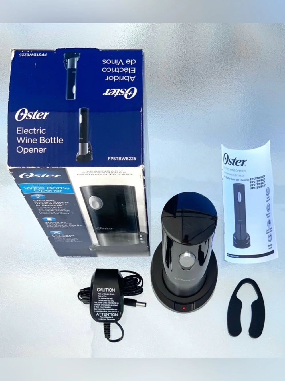 Oster Cordless Rechargeable Electric Wine Bottle Opener ~ FPSTBW8225